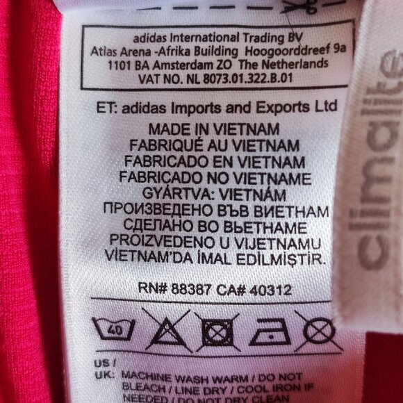 Adidas athletic shorts women's size M pink and white climalite - Picture 7 of 14